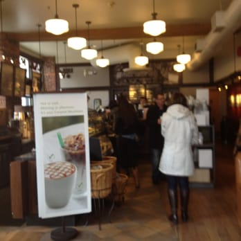 Starbucks - Not much indoor seating, but there are a handful of tables, a short bar, and a couple of comfy chairs - Coffee & Tea Near Me - Vancouver, British Columbia Starbucks - Not much indoor seating, but there are a handful of tables, a short bar, and a couple of comfy chairs - Coffee & Tea Near Me - Vancouver, British Columbia