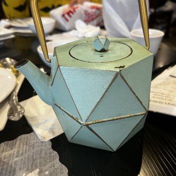 Chang's Garden - what an interesting tea pot. I really liked the flow of the tea coming out of this. - Chinese Near Me - Arcadia, California