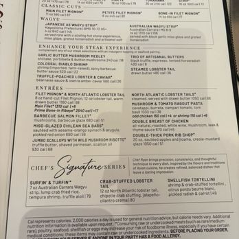 Bull & Bear - Menu - Oct 2025 - Steakhouses Near Me - Orlando, Florida