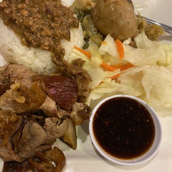 Taiwan Cafe - Wan Luan Pork Hock over Rice. - Chinese Near Me - Milpitas, California Taiwan Cafe - Wan Luan Pork Hock over Rice. - Chinese Near Me - Milpitas, California