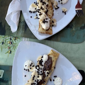 French Corner Cafe - Banana and Chocolate Crepe - Bakeries Near Me - Palm Desert, California
