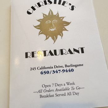Christie's - Menu - Breakfast & Brunch Near Me - Burlingame, California Christie's - Menu - Breakfast & Brunch Near Me - Burlingame, California