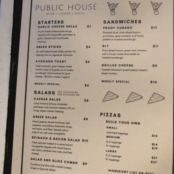 Proof Social Club - Starters, sandwiches, and pizzas menu (March 2020) - Bars Near Me - Honolulu, Hawaii Proof Social Club - Starters, sandwiches, and pizzas menu (March 2020) - Bars Near Me - Honolulu, Hawaii