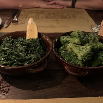 Casa Toscana - Sides of broccoli garlic and spinach - Italian Near Me - Florence, FI