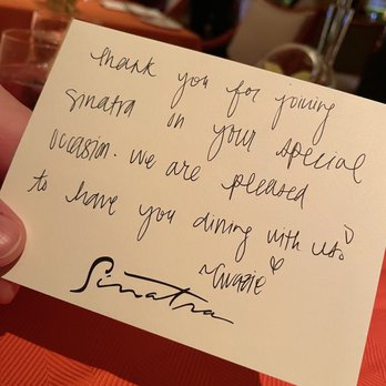 Sinatra - Lovely touch for special occasions. - Italian Near Me - Las Vegas, Nevada Sinatra - Lovely touch for special occasions. - Italian Near Me - Las Vegas, Nevada