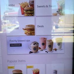 McDonald's - Nice new touch screen. Haven't been in a McDonalds in YEARS! To bad customer service (for me) sucked! And from the manager. SMH.