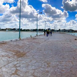 Chicxulub Puerto - View from the end of the pier