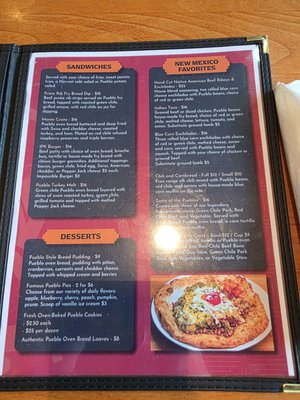 Menu photo 8 Indian Pueblo Kitchen Albuquerque, NM