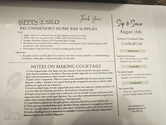 Menu photo 3 Sippin Silo Southaven, MS