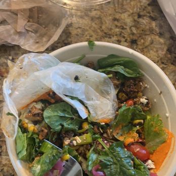 CAVA - Glove found at the bottom of lemon chicken bowl - Salad Near Me - El Segundo, California CAVA - Glove found at the bottom of lemon chicken bowl - Salad Near Me - El Segundo, California