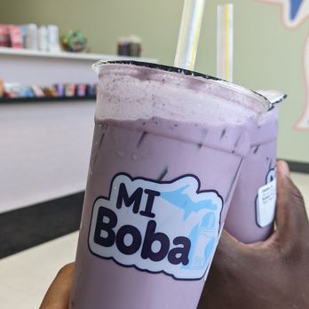 MI Boba - Taro milk tea with tapioca - Bubble Tea Near Me - Kalamazoo, Michigan