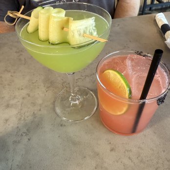 Maple Street Eatery - Green Gimlet, Watermelon Margarita - Bars Near Me - Livermore, California