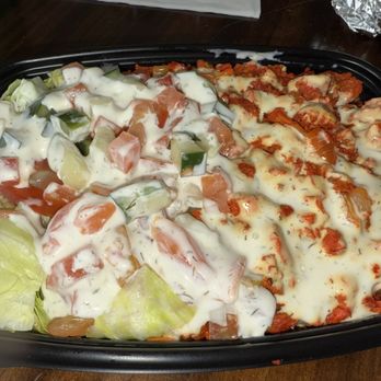 Shah's Halal Food - Chicken Combo over RICE (Lamb (contains beef) & Chicken) - Halal Near Me - White Plains, New York