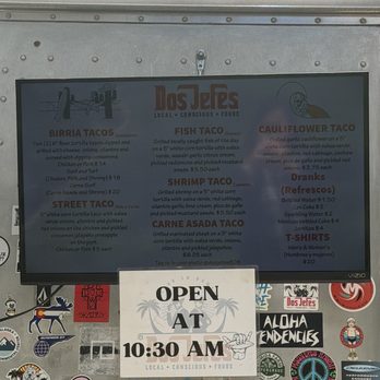 Dos Jefes - Menu (May 2026) - Tacos Near Me Dos Jefes - Menu (May 2026) - Tacos Near Me