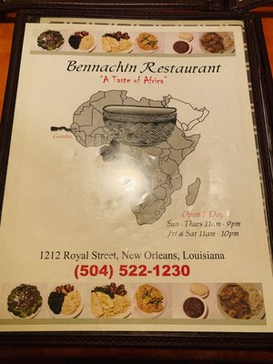 Menu photo 7 Bennachin Restaurant New Orleans, LA Menu photo 7 Bennachin Restaurant New Orleans, LA