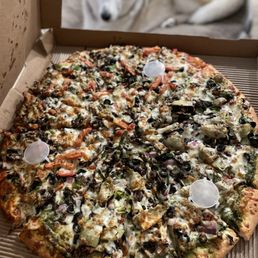 20" half pesto garden style and half vegetarian 20" half pesto garden style and half vegetarian