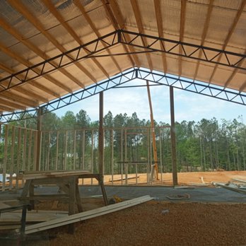 Handymerican Pro - I started there was only the dirt I came in set the post ,trust insulation and metal roof put on and dried in this 60x40 building - Handyman Near Me Handymerican Pro - I started there was only the dirt I came in set the post ,trust insulation and metal roof put on and dried in this 60x40 building - Handyman Near Me