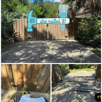 She Nailed It Home Repair - Gate repair - Handyman Near Me She Nailed It Home Repair - Gate repair - Handyman Near Me