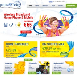 Grange Web Design - Website design for a broadband company.