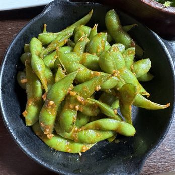 Sushi Tri - Chili garlic edamame - Sushi Bars Near Me - Novato, California Sushi Tri - Chili garlic edamame - Sushi Bars Near Me - Novato, California