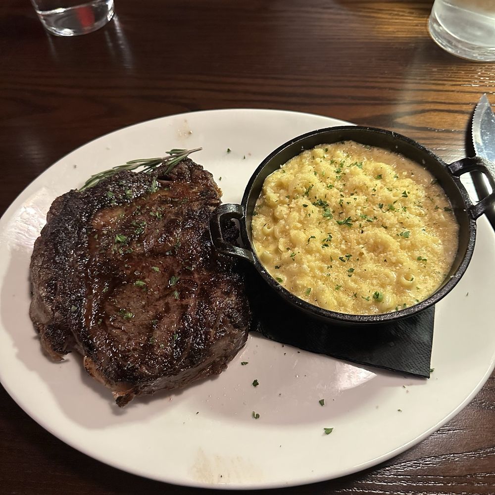 Corso Italian Steak - 16 Ounce SRF Ribeye with truffle mac on the side - Steakhouses Near Me - Boise, Idaho