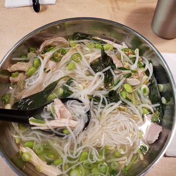 The Pho Spot Edison - Chicken and edamame in veggie broth. - Vietnamese Near Me - Edison, New Jersey