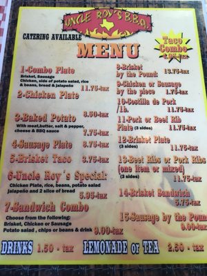 Menu photo 4 Uncle Roy'S BBQ Pharr, TX Menu photo 4 Uncle Roy'S BBQ Pharr, TX