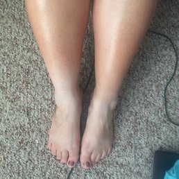 Ankles & tops of both feet. Ankles & tops of both feet.