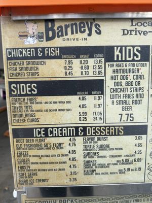 Menu photo 2 Barney's Drive-In Waseca, MN Menu photo 2 Barney's Drive-In Waseca, MN