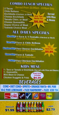 Menu photo 6 Burrolandia Mexican Grill Lancaster, CA