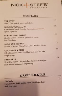 Menu photo 1 Nick + Stef's Steakhouse New York, NY Menu photo 1 Nick + Stef's Steakhouse New York, NY