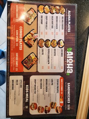 Menu photo 1 Aloha Hawaiian Kitchen Orlando, FL Menu photo 1 Aloha Hawaiian Kitchen Orlando, FL