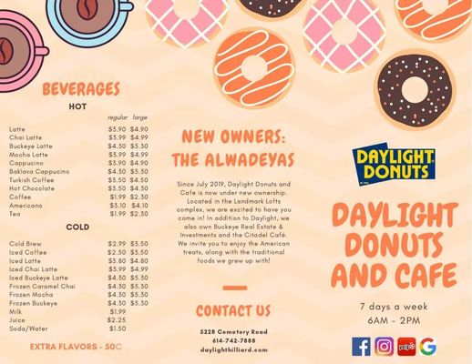 Menu photo 5 Daylight Donuts and Cafe Hilliard, OH