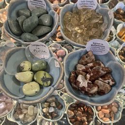 beautiful tumbled crystals that brianna helped me find