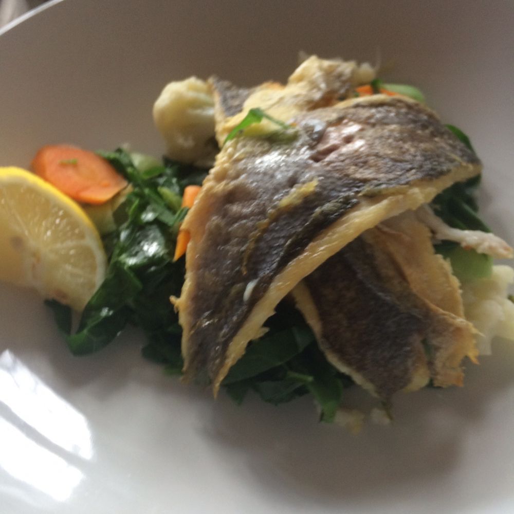 The British - Pan fried sea bass - Pubs Near Me - Douglas, IOM The British - Pan fried sea bass - Pubs Near Me - Douglas, IOM