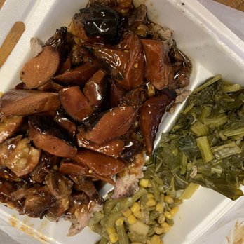 Freddy B's BBQ - 4 way combo with greens - Barbeque Near Me - Antioch, California