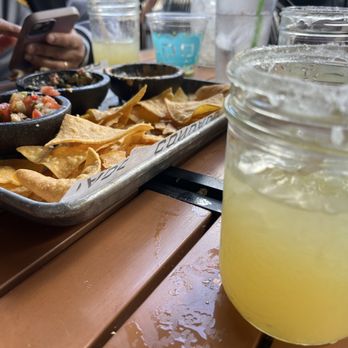Condado Tacos - Pineapple salsa, Queso Elote, and Queso Chorizo. House Margarita pitcher. - Tacos Near Me - Grand Rapids, Michigan Condado Tacos - Pineapple salsa, Queso Elote, and Queso Chorizo. House Margarita pitcher. - Tacos Near Me - Grand Rapids, Michigan