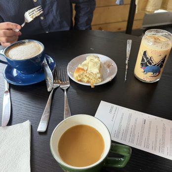 Color Coffee Roasters - Regular coffee, caramel ices latte, chai latte, and hiding somewhere vanilla latte - Coffee Roasteries Near Me - Eagle, Colorado