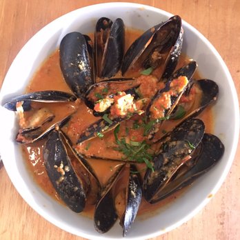 La Boca - Black Mussels In Romesco Fish Broth, cooked well but I would have preferred a cream sauce rather than a tomato based one. - Tapas Bars Near Me - Santa Fe, New Mexico La Boca - Black Mussels In Romesco Fish Broth, cooked well but I would have preferred a cream sauce rather than a tomato based one. - Tapas Bars Near Me - Santa Fe, New Mexico