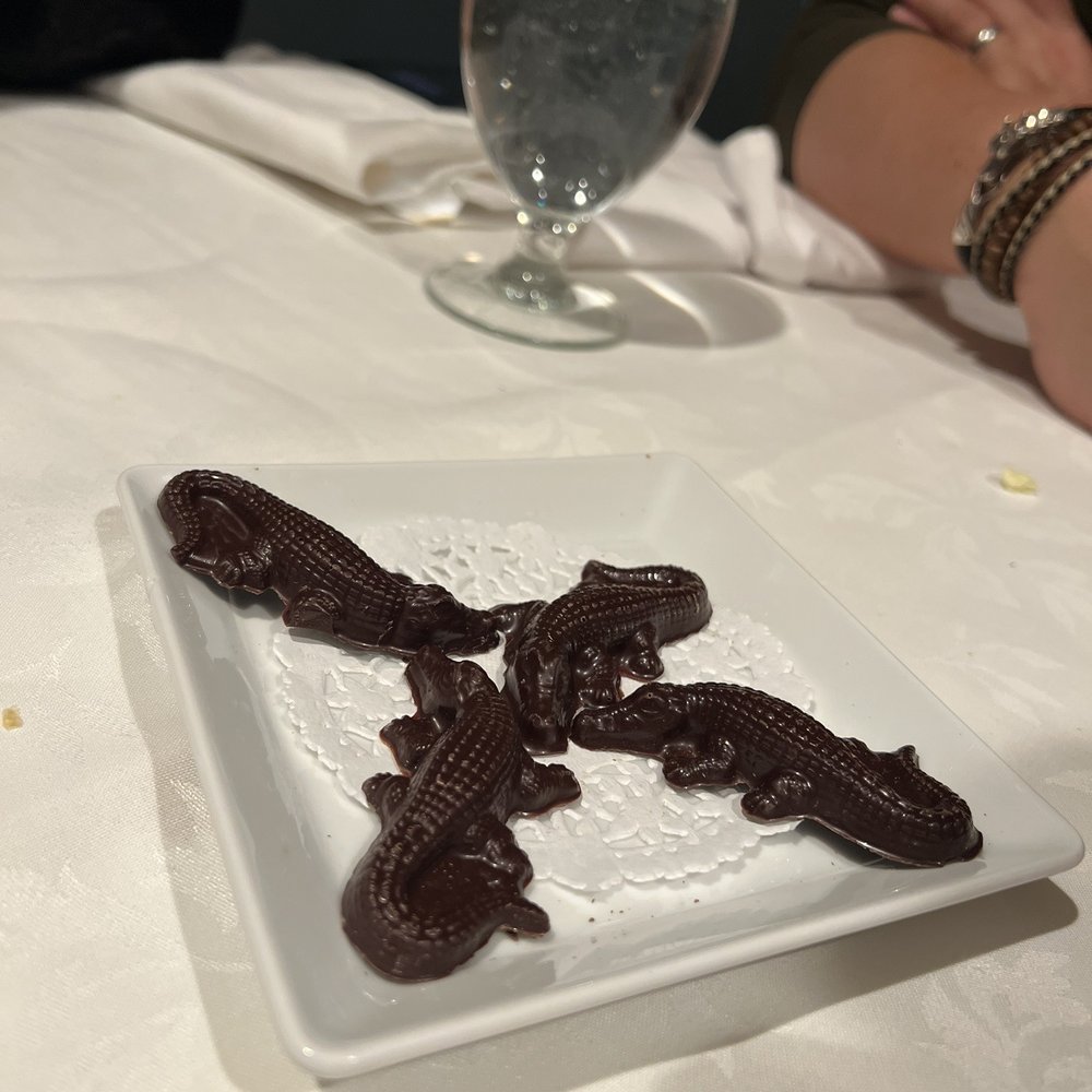 Le Crocodile Restaurant - Namesake dark chocolates for the sweet finish - French Near Me - Vancouver, British Columbia Le Crocodile Restaurant - Namesake dark chocolates for the sweet finish - French Near Me - Vancouver, British Columbia