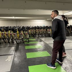 Bike About Tours - Picking up our bikes for the tour.