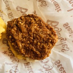 a donut with a crumb topping a donut with a crumb topping