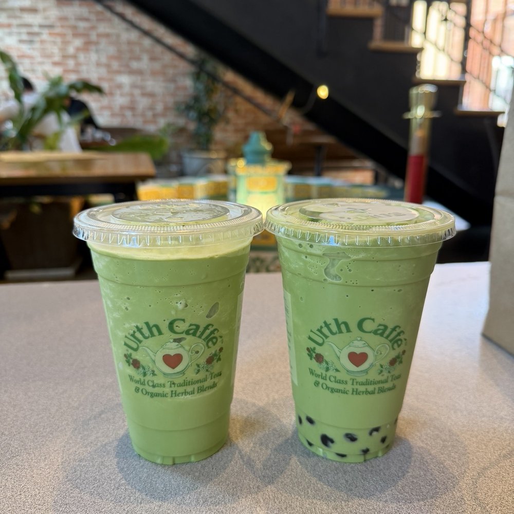 Urth Caffé - Orange - Organic Green Tea Boba Blended x 2 - Coffee & Tea Near Me - Orange, California Urth Caffé - Orange - Organic Green Tea Boba Blended x 2 - Coffee & Tea Near Me - Orange, California