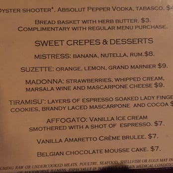 Bistro Casanova - Oh and the desserts! - Mediterranean Near Me - Kahului, Hawaii