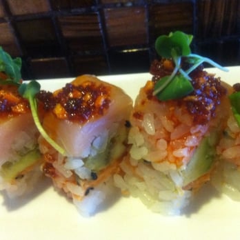 Kuru Kuru Sushi - K4 albacore, spicy tuna with chili sauce - Sushi Bars Near Me - Burbank, California Kuru Kuru Sushi - K4 albacore, spicy tuna with chili sauce - Sushi Bars Near Me - Burbank, California