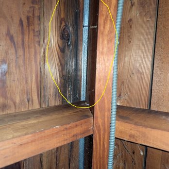 AA Repairs & Replacements - Leaking spot #1 (pre-fix) - Roofing Near Me