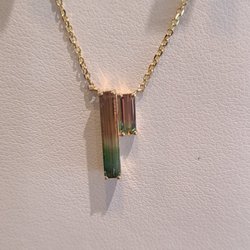 DJ's Jewelry - Watermelon Tourmaline necklace.