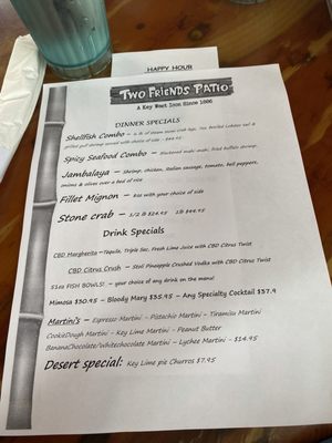 Menu photo 2 Two Friends Patio Key West, FL Menu photo 2 Two Friends Patio Key West, FL