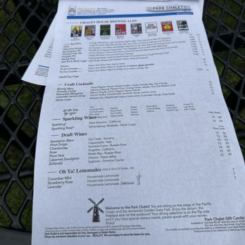Park Chalet - Brunch menu - Breweries Near Me - San Francisco, California Park Chalet - Brunch menu - Breweries Near Me - San Francisco, California