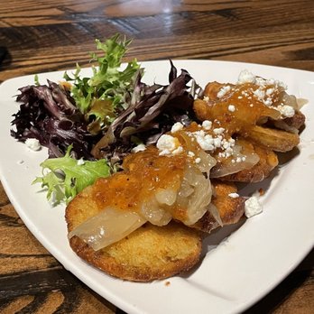 Local Goat - Fried Green Tomatoes - New American Near Me - Pigeon Forge, Tennessee